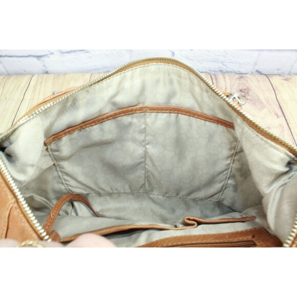 Michael Kors Brown Leather Crosby Shoulder Crossbody Bag - Picture 10 of 12